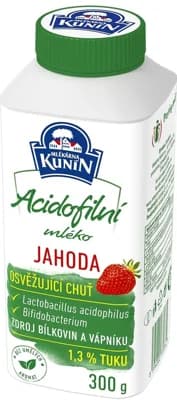 Mlékárna Kunín Acidofilní mléko jahoda