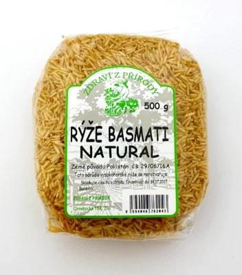 Zdraví z přírody Rýže basmati natural