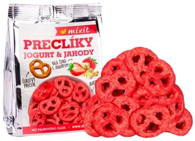 Mixit Preclíky do kapsy - Jogurtová čokoláda s jahodami