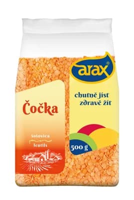 ARAX Čočka červená půlená