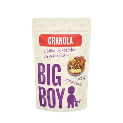 BIG BOY Granola s proteinem a bílou čokoládou EKO balení