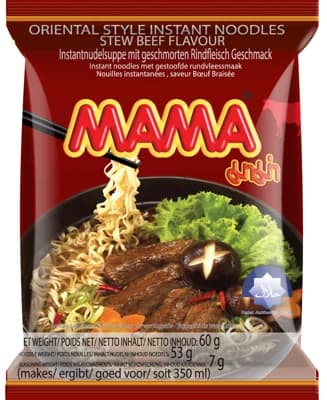 Mama Instantní nudle dušené hovězí maso