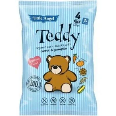 Little Angel BIO Teddy křupky mrkev a dýně 4x15g