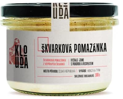Maso Klouda Škvarková pomazánka
