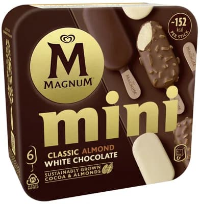 Magnum Mini Classic Almond White nanuk multipack (6×55 ml)