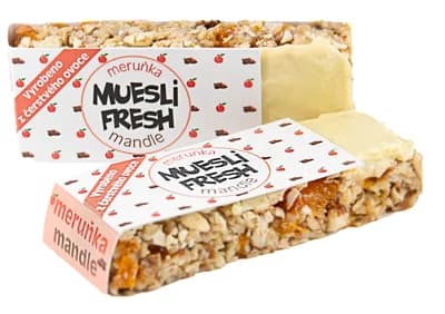 Muesli Fresh tyčinka meruňka-mandle (1 kus)