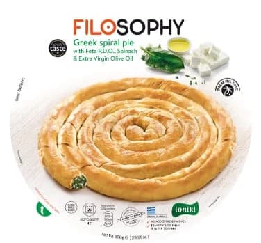 Filosophy Spirálový koláč s náplní ze špenátu a řeckého sýru feta CHOP