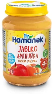 Hamánek Jablko & Meruňka ovocná svačinka neslazená