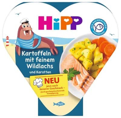 HiPP Brambory se zeleninou a jemným lososem