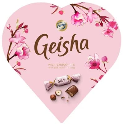 Geisha Čokoládové pralinky srdce