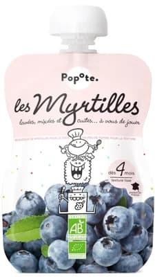 Popote BIO Kapsička borůvka