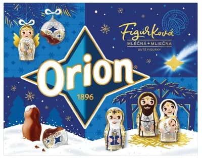 ORION Vánoční kolekce mléčná figurková
