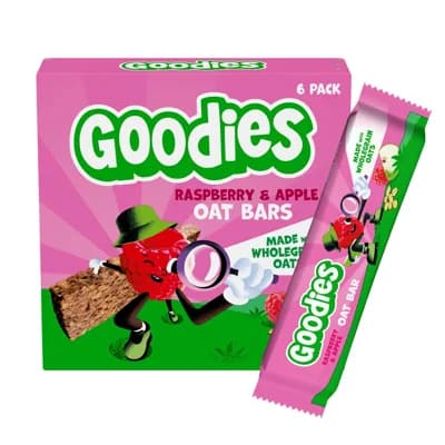 Goodies Ovesné tyčinky malina a jablko 6×23 g
