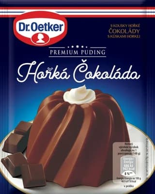 Dr.Oetker Premium puding Hořká čokoláda