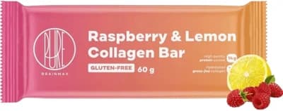 BrainMax Pure Collagen Bar Kolagenová tyčinka - Malina a citron