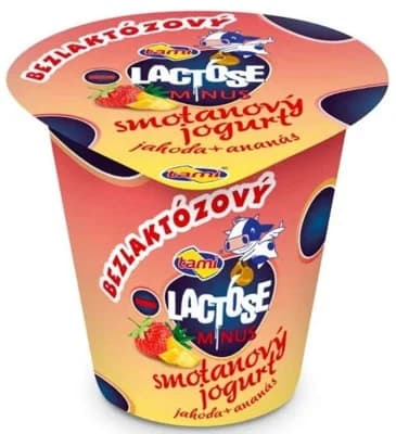Tami Bezlaktózový smetanový jogurt jahoda+ananas
