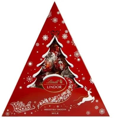 Lindt Lindor Xmas Tree Milk čok. pralinky