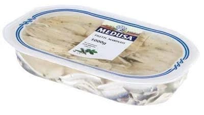 Medusa Cesare Sardinky marinované filety chlaz. (pevný podíl 620g)