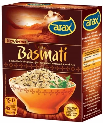 Arax VS Rýže Basmati parboiled s divokou rýží