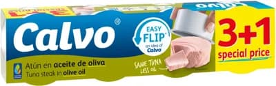 Calvo Tuňák v olivovém oleji 3+1