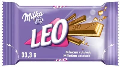 Milka Tyčinka Leo s oplatkami v mléčné čokoládě