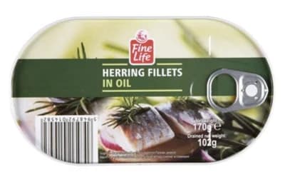 Fine Life Sleď filety v rostlinném oleji