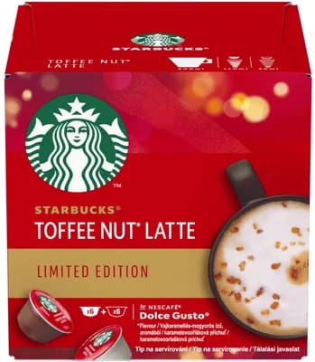 Starbucks Toffee Nut Latte by Nescafe Dolce Gusto kávové kapsle limitovaná edice