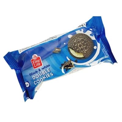 Fine Life Sušenka kakaová s vanilkovou náplní 24 x