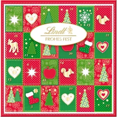 Lindt Advent calendar Merry Xmas