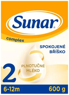 Sunar Complex 2, pokračovací kojenecké mléko od uk. 6. měsíce