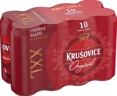 Krušovice 10 XXL plech (8×500 ml)