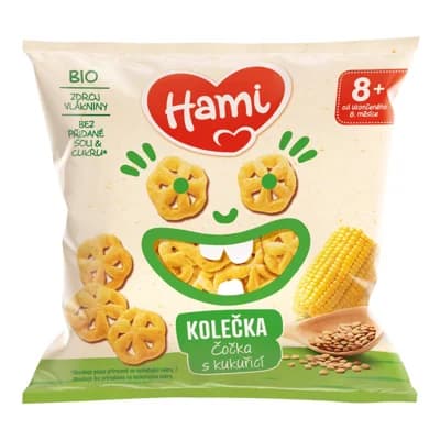 Hami BIO Čočkové křupky s lahodnou kukuřicí
