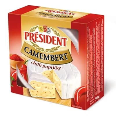 Président Camembert sýr s chilli chlaz. 5 x