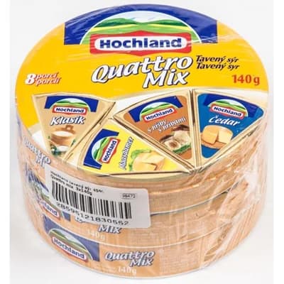 Hochland Quattro Mix sýr tavený 45% chlaz. 3 x