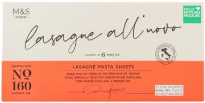 Marks & Spencer Lasagne vaječné těstoviny