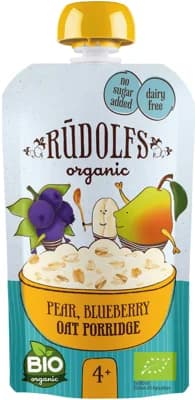 Rudolfs BIO Kapsička hruška, borůvka a celozrnná ovesná kaše