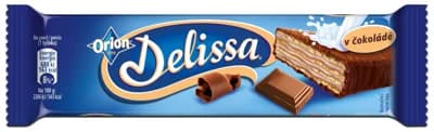 Delissa Oplatka s kakaovou náplní máčená v mléčné čokoládě