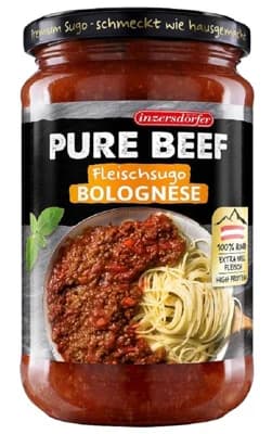 Inzersdorfer PURE BEEF Bolognese s hovězím masem