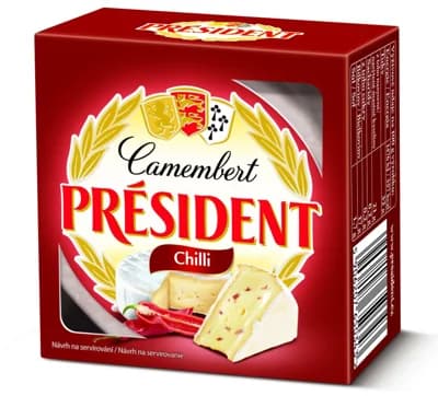 Président Camembert chilli papričky