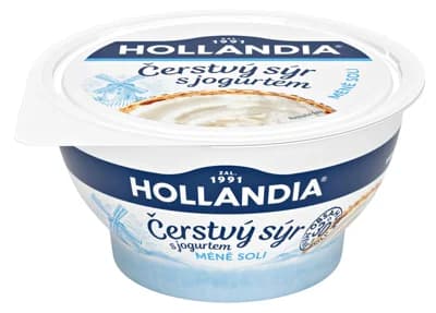 Hollandia Čerstvý sýr s jogurtem méně soli