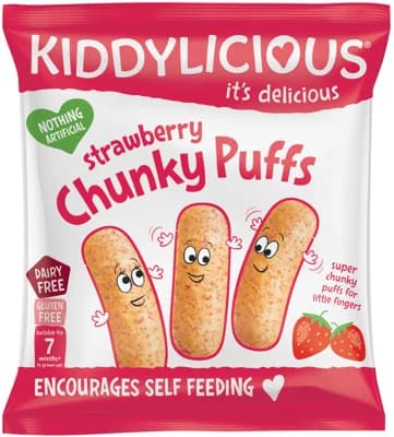 Kiddylicious Křupky jahodové velké