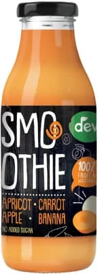 Deva Smoothie meruňka, mrkev, jablko, banán sklo