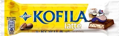 Orion Kofila Latté čokoládová tyčinka s mléčnou náplní s kousky rozpustné kávy
