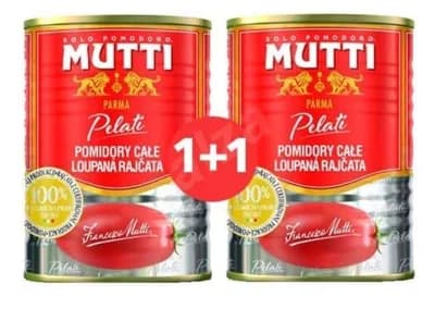 Mutti Rajčata loupaná 2 x 400g