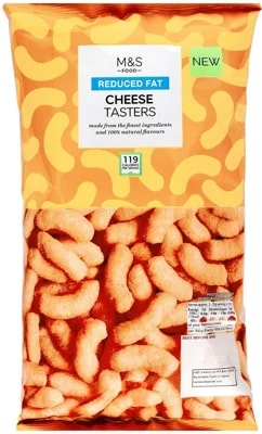 Marks & Spencer Kukuřičný snack se sýrovou příchutí se sníženým obsahem tuku
