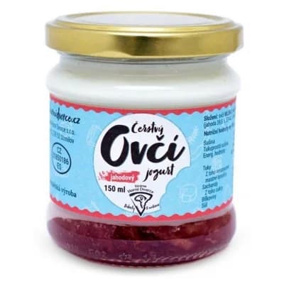 Statek Horní Dvorce Jogurt ovčí jahodový