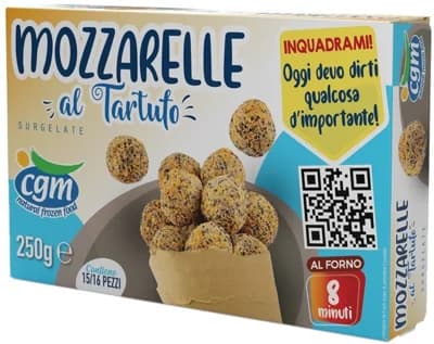 CGM Obalované kuličky z mozzarelly ochucené lanýžem