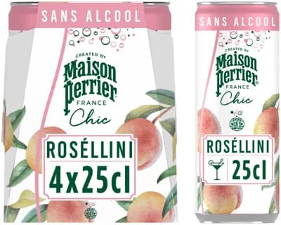 Perrier Chic Roséllini plech 4×0,25 l
