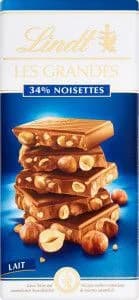 Lindt Les Grandes Milk Hazelnut čokoláda