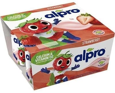 Alpro Kids Fermentovaný sójový dezert jahoda 4×115 g